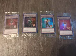 4 Yugioh Tokens Yusei TKN5 EN013, 014, 15 Promo Sealed Rage Of The Abyss ROTA - Image 1