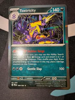 Toxtricity 068/094 Rare Phantasmal Flames Pokemon Holo Near Mint - Image 1
