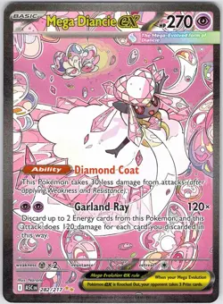 MEGA DIANCIE EX 282/193 ME2.5 ASCENDED HEROES ENGLISH POKEMON NEAR MINT - Image 1