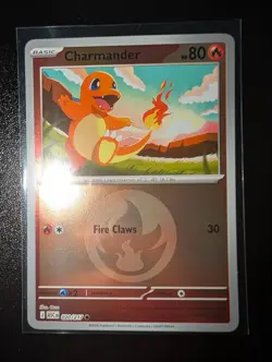 Charmander (Energy Symbol Pattern) 020/217 Holo ME: Ascended Heroes Pokemon NM - Image 1