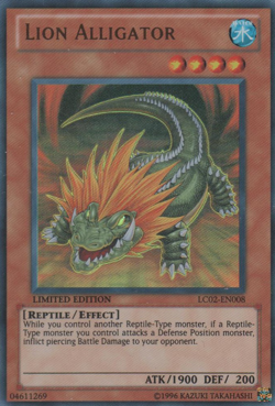 Lion Alligator [LC02-EN008] Ultra Rare Moderately Played Limited - Yugioh single - Image 1