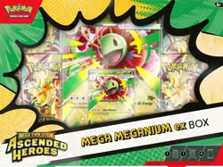 Pokemon Mega Evolution Ascended Heros Mega Meganium Ex Box Factory Sealed - Image 1