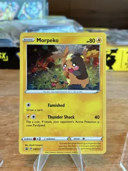 Morpeko SWSH116 Holo Black Star Promo Sword & Shield Promo Pokemon Near Mint - Image 1