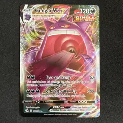 Pokemon SWSH08: Fusion Strike #157/264 Gengar VMAX NM - Image 1
