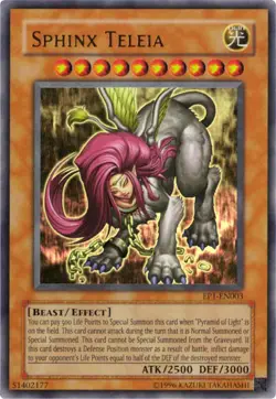 Sphinx Teleia [EP1-EN003] Ultra Rare Heavily Played Limited - Yugioh single - Image 1