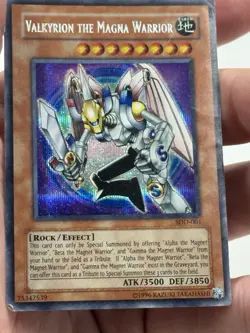 Valkyrion The Magna Warrior SDD-001 Prismatic Secret Rare Holo MP/HP See Pics - Image 3