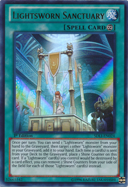 Lightsworn Sanctuary [SDLI-EN024] Ultra Rare Heavily Played 1st Edition - Yugioh - Image 1