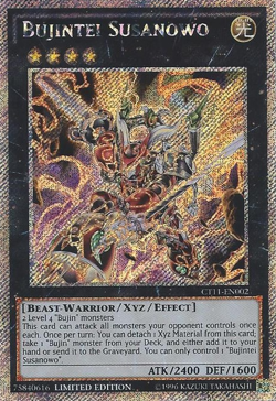 Bujintei Susanowo [CT11-EN002] Secret Rare Moderately Played Limited - Yugioh si - Image 1