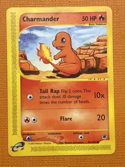 Pokemon Charmander Card Expedition Base Set E-Series Non-Holo Card 97/165 NM - Image 1