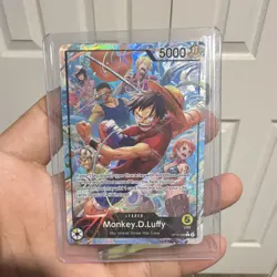 Bandai One Piece CCG Holo Leader Monkey D. Luffy Card OP15-098 5000 Power - Image 1