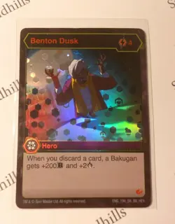 Bakugan Benton Dusk Card - Hero - Bakugan Brawlers - ENG 194 SR BB HEX - Image 1