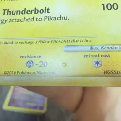 Pokemon TCG Black Star Promo Pikachu Holo Card HGS503 HEAVILY PLAYED/DAMAGED - Image 3