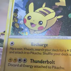 Pokemon TCG Black Star Promo Pikachu Holo Card HGS503 HEAVILY PLAYED/DAMAGED - Image 4