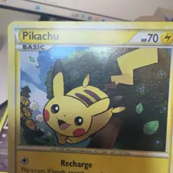 Pokemon TCG Black Star Promo Pikachu Holo Card HGS503 HEAVILY PLAYED/DAMAGED - Image 5