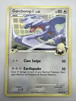 Garchomp C 60/147 Uncommon pokemon card Platinum Supreme Victors 2009 Pokemon - Image 1