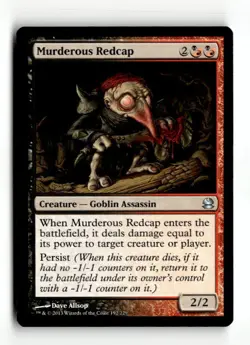 Murderous Redcap Modern Masters 192 LP pokemon card - Image 1