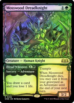 MTG - Mosswood Dreadknight - Showcase Foil - WOE - Magic the Gathering - Image 1