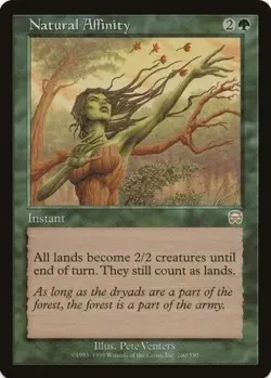 MTG LP English Natural Affinity, Mercadian Masques, MTG, LP - Image 1