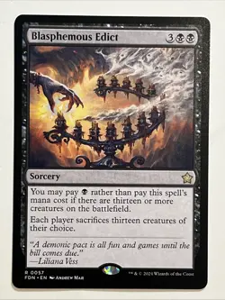 Blasphemous Edict NM Eng MTG - Foundations - 0057 - Image 1