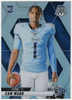 Cam Ward Rookie Variations #272 Panini Mosaic Football 2025 - Silver Prizm (RC) - Image 1