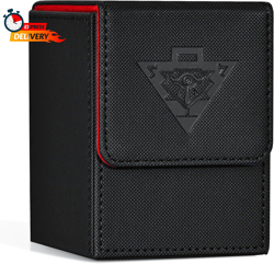 ZLCA Card Deck Box Fits Yugioh TCG, Card Storage Box with Dividers Holds 100+ Sl - Image 1