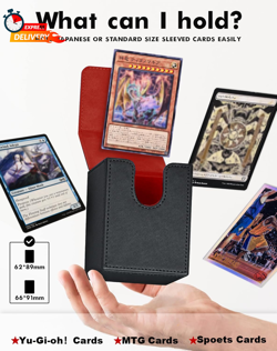 ZLCA Card Deck Box Fits Yugioh TCG, Card Storage Box with Dividers Holds 100+ Sl - Image 4