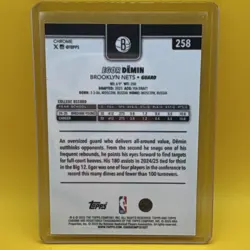 Topps Chrome 2025-26 Egor Demin Brooklyn Nets #258 Rookie X-Fractor - Image 2