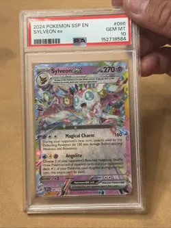2024 POKEMON SSP EN-SURGING SPARKS #086 SYLVEON EX PSA 10 - Image 2