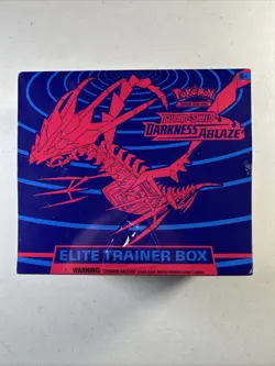 Pokemon TCG: Sword & Shield Darkness Ablaze Elite Trainer Box ETB New *Damage* 1 - Image 1