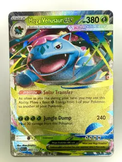 Pokemon TCG Mega Venusaur EX 003/132 Mega Evolutions double rare - Image 1