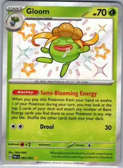 Gloom 093/091 SV: Paldean Fates - Pokemon Card - NM - Image 1