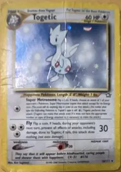 Pokemon Togetic Holo Rare Neo Genesis Unlimited Edition 16/111 60HP Stage 1 Eng - Image 1