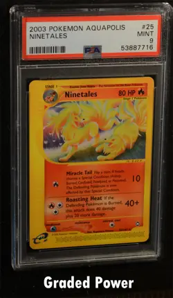 Aquapolis Ninetales PSA 9 (7716) 25/147 Pokemon - Image 1