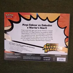 Pokemon TCG: Mega Evolution Ascended Heroes - Mega Emboar Ex Box - In Hand - Image 2
