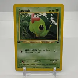 Pokemon Caterpie 53/75 - Neo Discovery - LP Common - 1st Edition WotC Vintage - Image 1