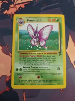 1999-2000 Pokemon Base Set 2 VENOMOTH Rare 31/130 WOTC - Lightly Played - Image 1