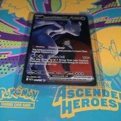 Team Rockets Mewtwo EX 281/217 SIR Ascended Heroes Full Art Holo Pokemon TCG, NM - Image 4
