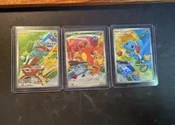Pokemon TCG First Partner Illustration Collection Series 1 Kanto GEN 1 Starters - Image 1