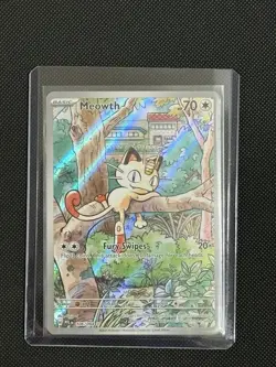 Meowth 106/094 Illustration Rare Pokemon TCG Phantasmal Flames - Image 1