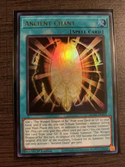 Yugioh 1x Ancient Chant MZMI-EN069 Maze of Millennia Ultra Rare 1st Edition NM - Image 1