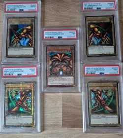 Complete Sequential 5 Piece Exodia The Forbidden One QCR Psa 7,8 3 X 9 QCR - Image 1