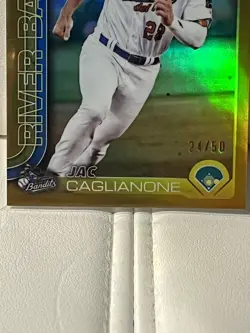 2025 Topps Pro Debut - Chrome Jac Caglianone #PDC-89 Gold Refractor /50 (RC) - Image 3
