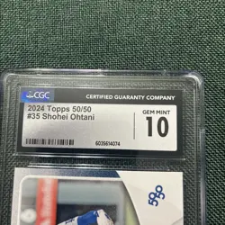 Topps 2024 50/50 Shohei Ohtani #35 Los Angeles Dodgers CGC MLB Trading Card - Image 3