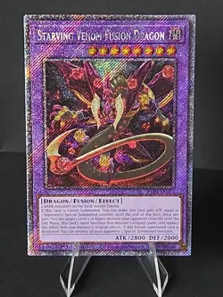 Starving Venom Fusion Dragon Platinum Secret Rare RA04-EN272 Yugioh - Image 1