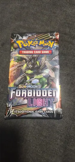 Pokemon Booster Pack - Sun & Moon - FORBIDDEN LIGHT - Factory sealed 10 Cards - Image 1