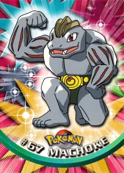 Machoke 67 TOPPS Black Label Pokemon Card LP - Image 1