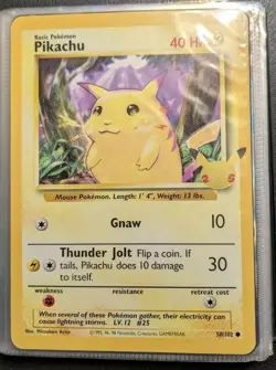 Celebrations Binder. 40 Jumbo Pokemon TCG Cards. Pikachu, Greninja and Starters - Image 3