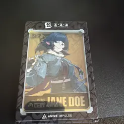 Zenless Zone Zero Jane Doe SILVER Metal Art Card ZZZ Anime Impulse Series 3 - Image 1
