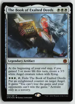 The Book of Exalted Deeds LP Foil 4 Adventures in the Forgotten Realms MTG - Image 1