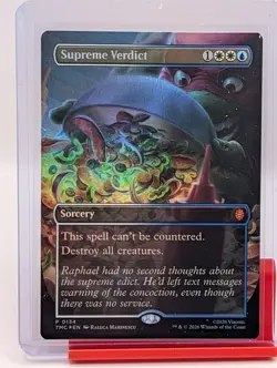 Supreme Verdict [Borderless] #134 Magic Teenage Mutant Ninja Turtles Commander - Image 1